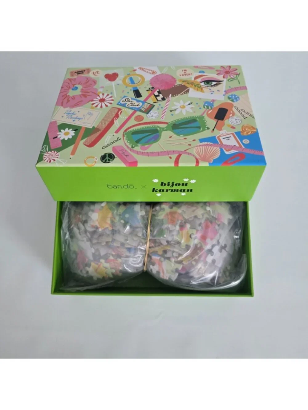 Ban.do x Bijou Karman Junk Drawer Jigsaw Puzzle 500 Pieces Complete